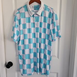 Chubbies The Pawn Short Sleeve Checkered Performance Polo Mens Size XXL Golf